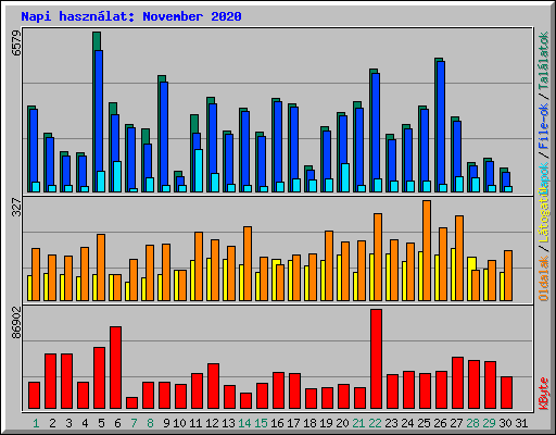 Napi haszn�lat: November 2020